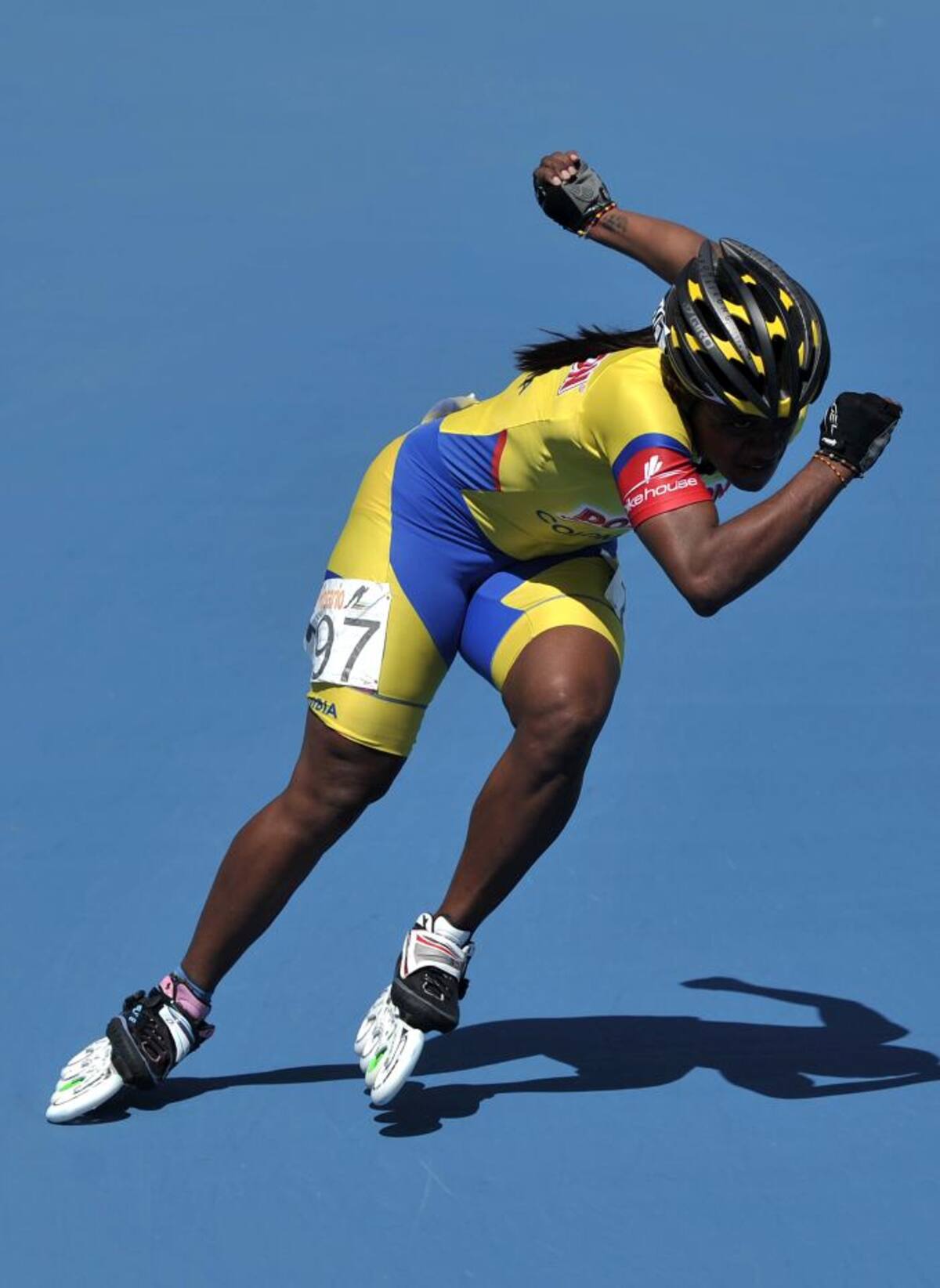 La cartagena Yercy Puello es la reina del patinaje en Colombia. CORTESÍA LUIS RAMÍREZ FEDEPATIN