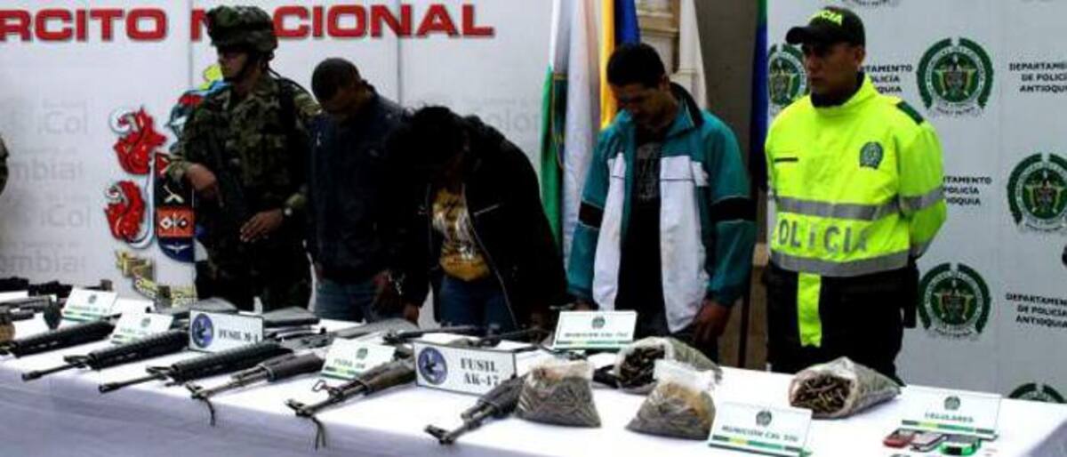 Autores de la masacre en Santa Rosa de Osos (Antioquia). COLPRENSA