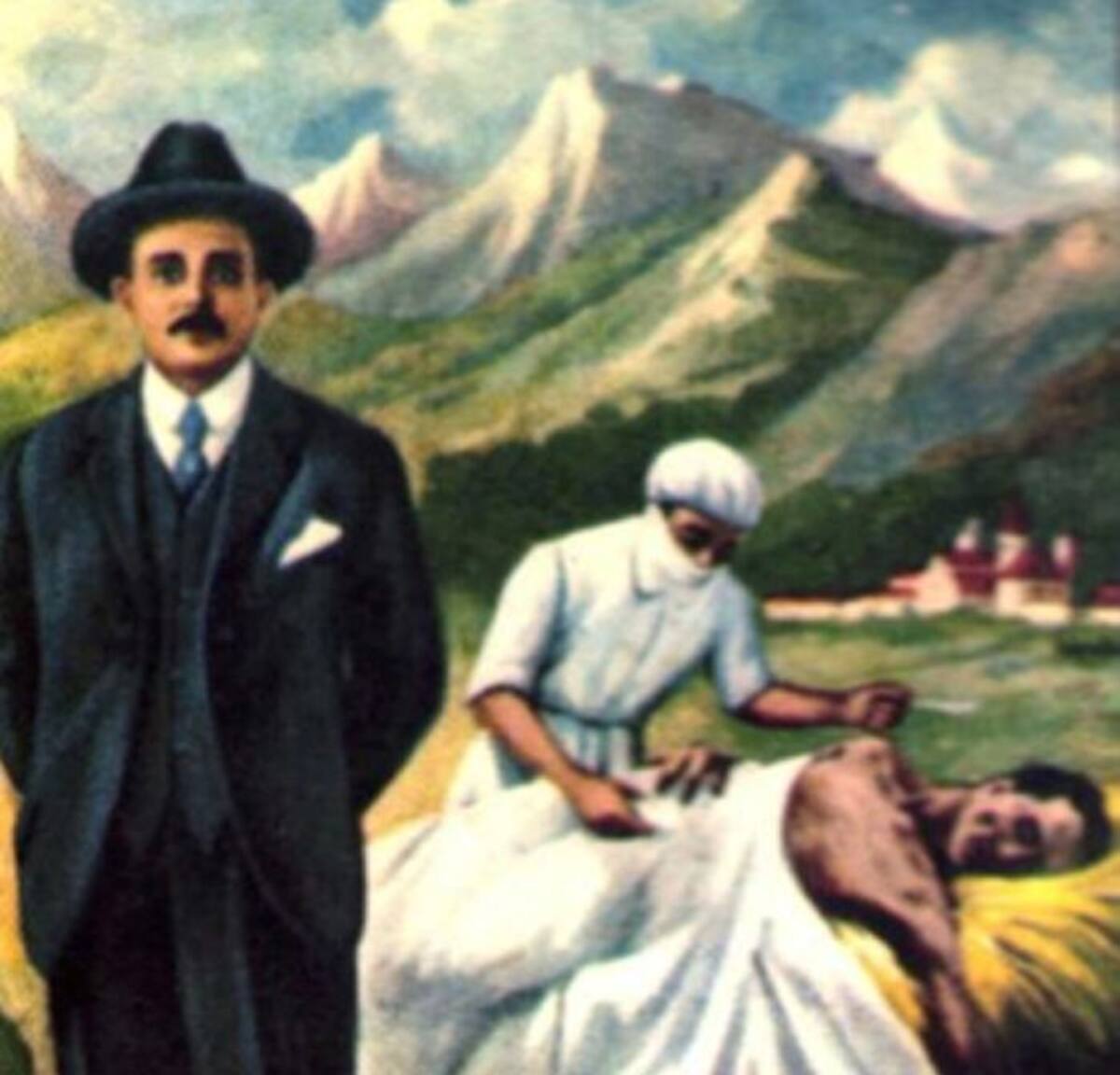 Imagen más conocida de José Gregorio Hernández.