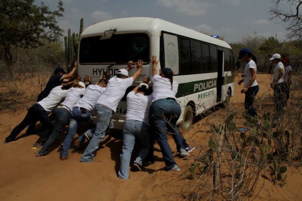 La foto habla del difícil acceso a las rancherías Wayúu. KAILLINE GIRALDO
