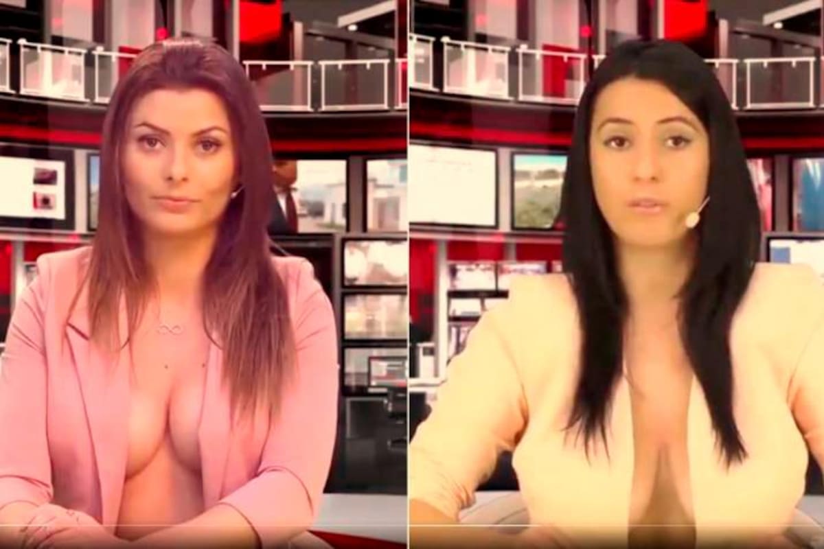 Video: polémica por noticiero que muestra a sus presentadoras casi desnudas