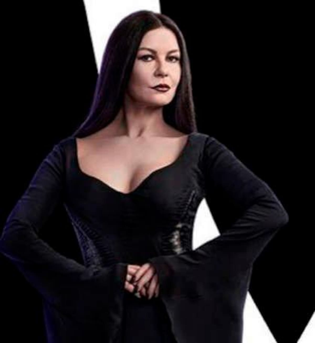 Catherine Zeta-Jones, Morticia en 2022 en ‘Merlina’.