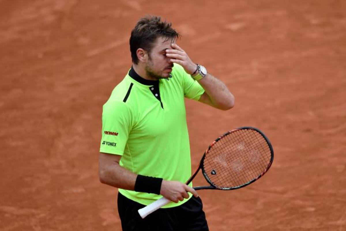 Stanislas Wawrinka durante uno de sus partidos. AFP PHILIPPE LOPEZ