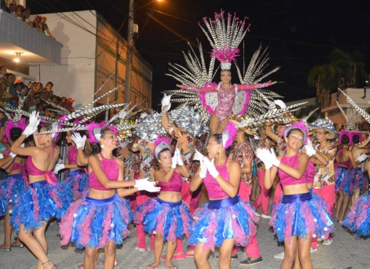 Llamativos disfraces lucieron los bailarines de las diferentes comparsas que partiparon en la Noche Corozalera. Cortesía
