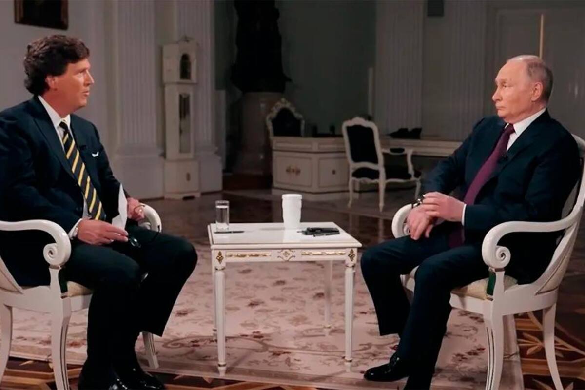 Lo más destacado de la primera entrevista de Putin con un periodista occidental
