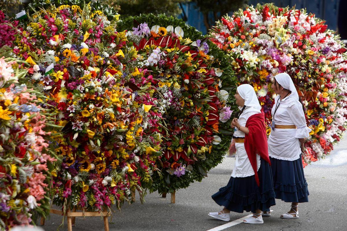 Edición 65 del Desfile de Silleteros de la Feria de las Flores, en Medellín. //EFE
