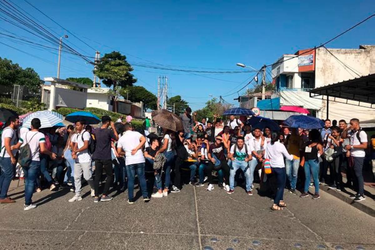 Estudiantes en Cartagena se unen a las movilizaciones en homenaje a Dilan Cruz