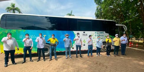 MinMinas inauguró flota de buses eléctricos de Cerro Matoso