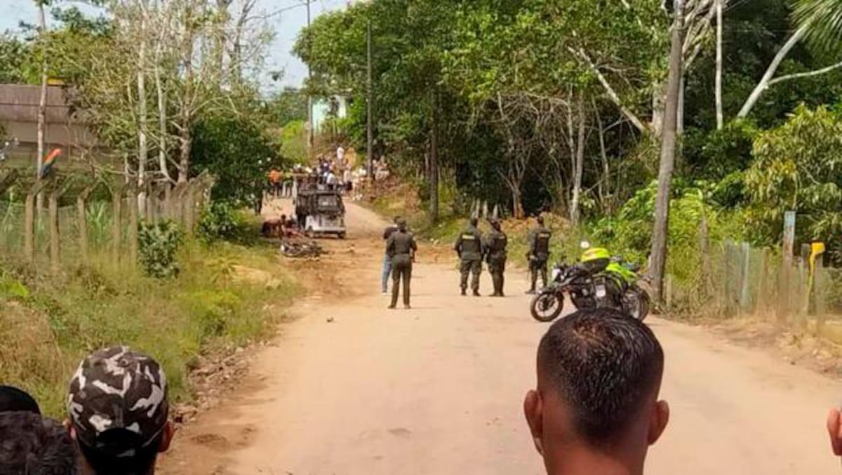 Panorama tras explosión en Cartagena del Chaira, Casanare. //Colprensa