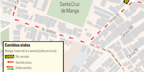 Cambios viales en Manga por trabajos de Acuacar