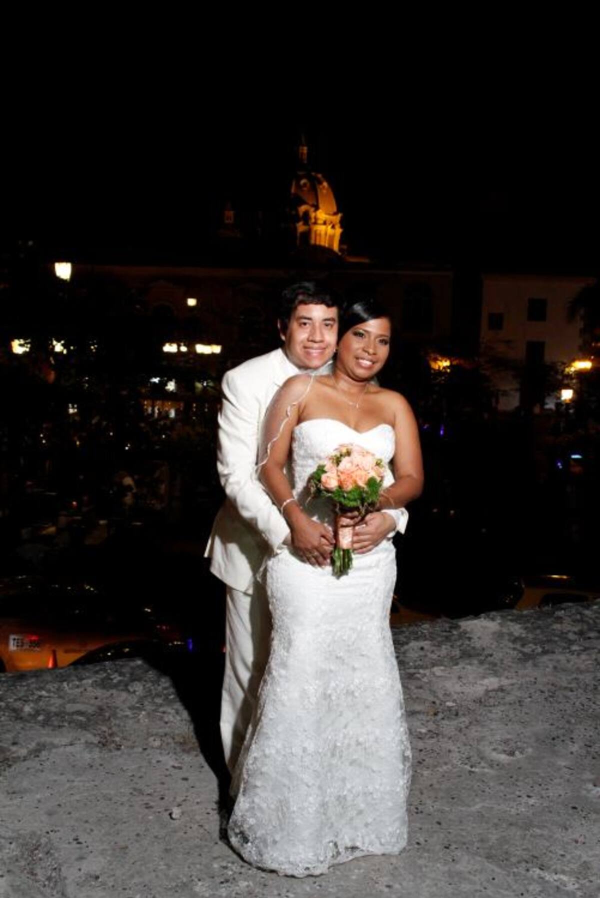 Los recién casados: Luis Alfredo Junieles y Tatiana López. Fotos: Luis Aparicio/ El Universal