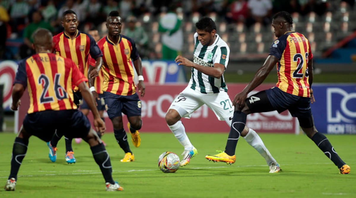 Encuentro Atlético Nacional- Águilas Doradas de Pereira. Colprensa