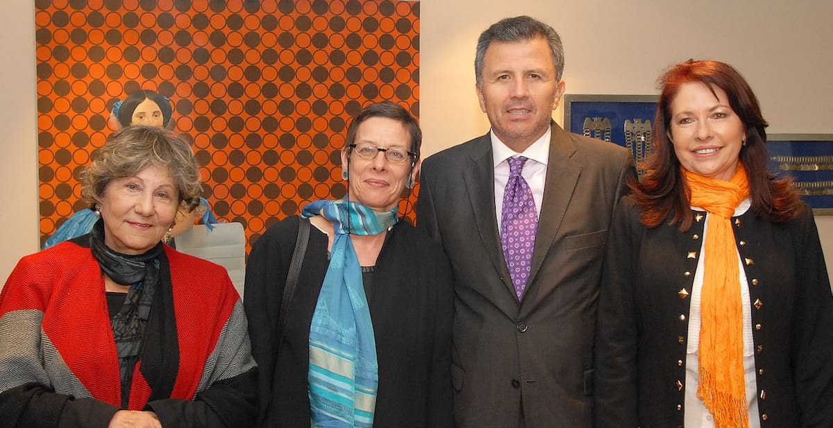 Gloria Triana, Anne Louyot, Gustavo Ayares Ossandon y Araceli Morales.