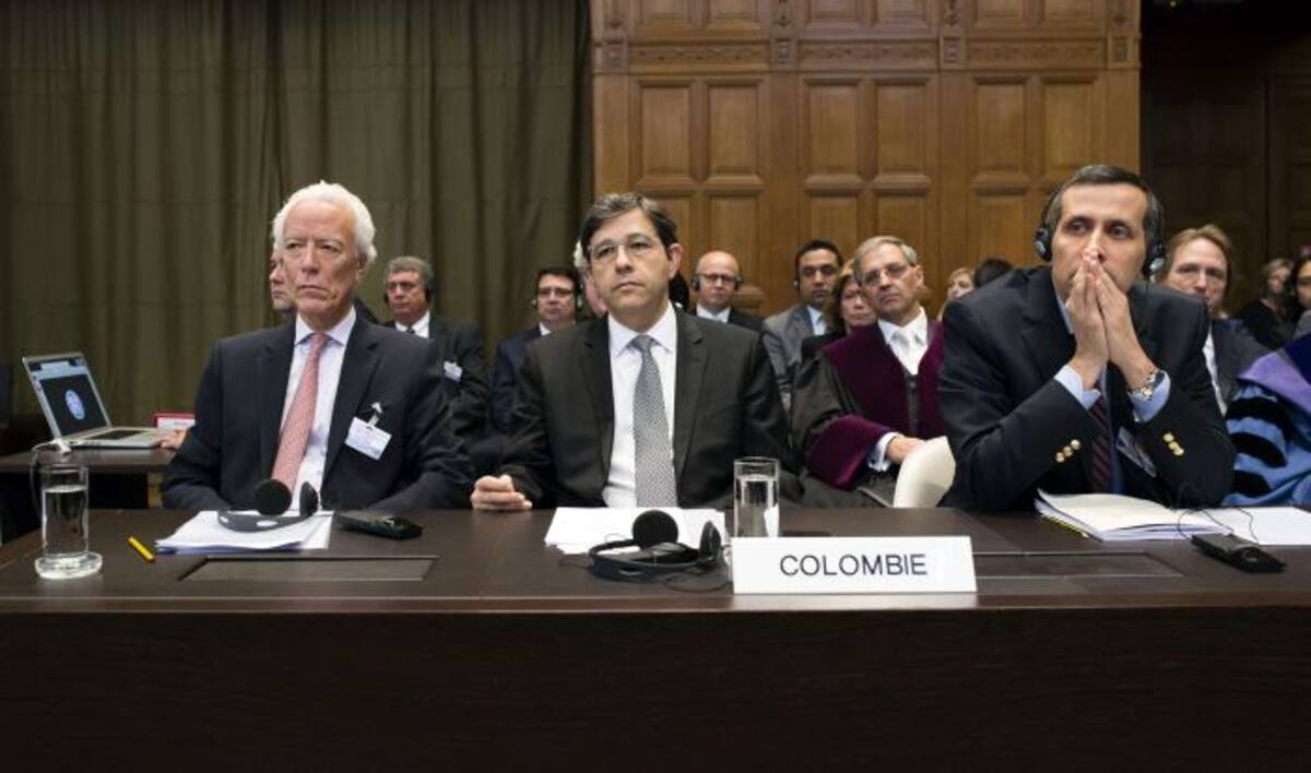 El lunes el agente de Colombia, Carlos Gustavo Arrieta, dijo que lo que está solicitando Nicaragua en este caso es idéntico a lo solicitado al de 2001 y que la corte ya tomó la decisión de que Managua no tenía acceso a esa plataforma. AFP FRANK VAN BEEK