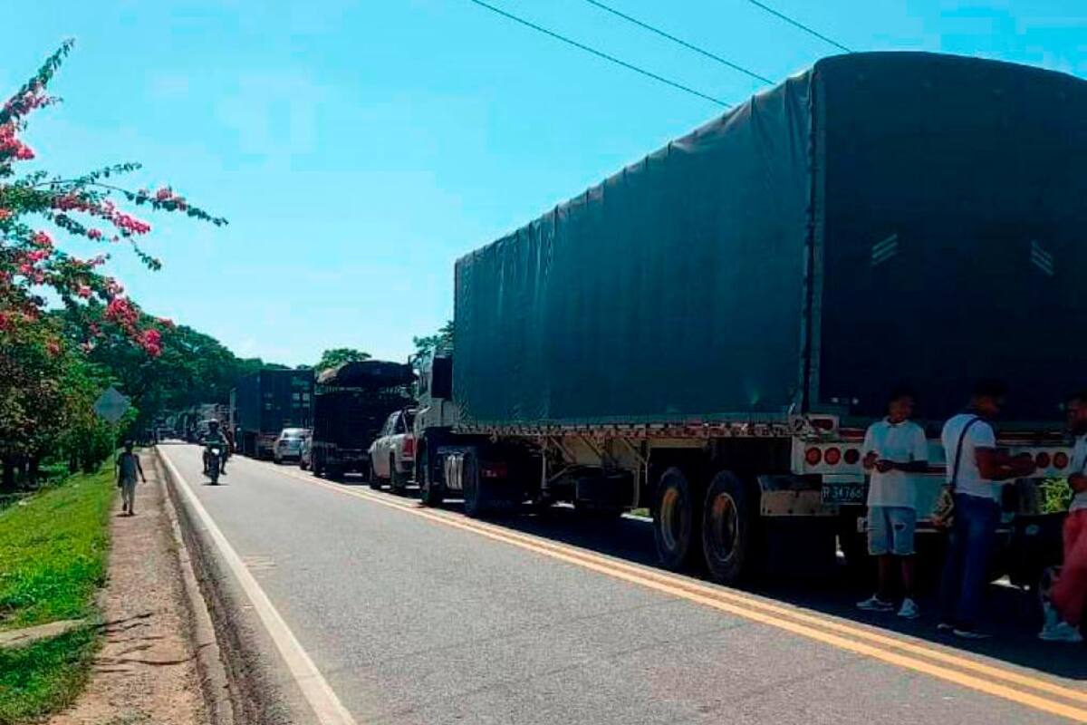 Protesta en Sincerín: rutas de transporte intermunicipal se unen al paro