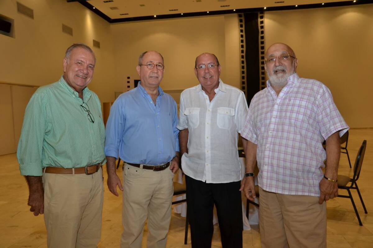 Manuel Domingo Rojas, Pedro Buelvas, Carlos Vélez y Juan Gossaín.