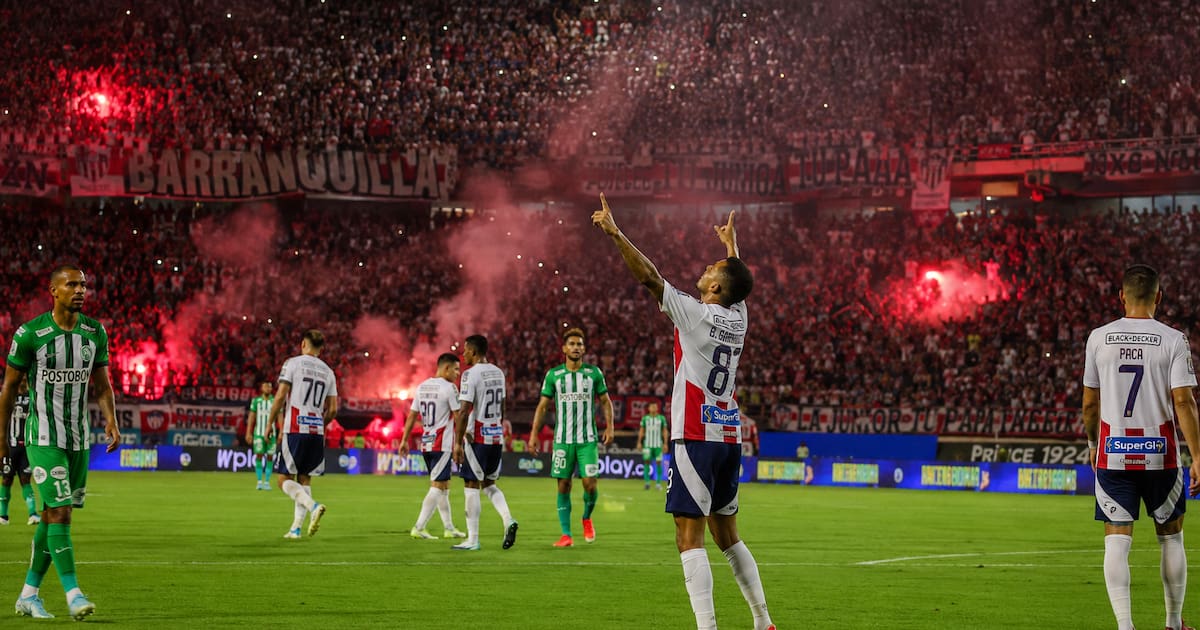 Así va el partido de ida de la final entre Junior y Nacional