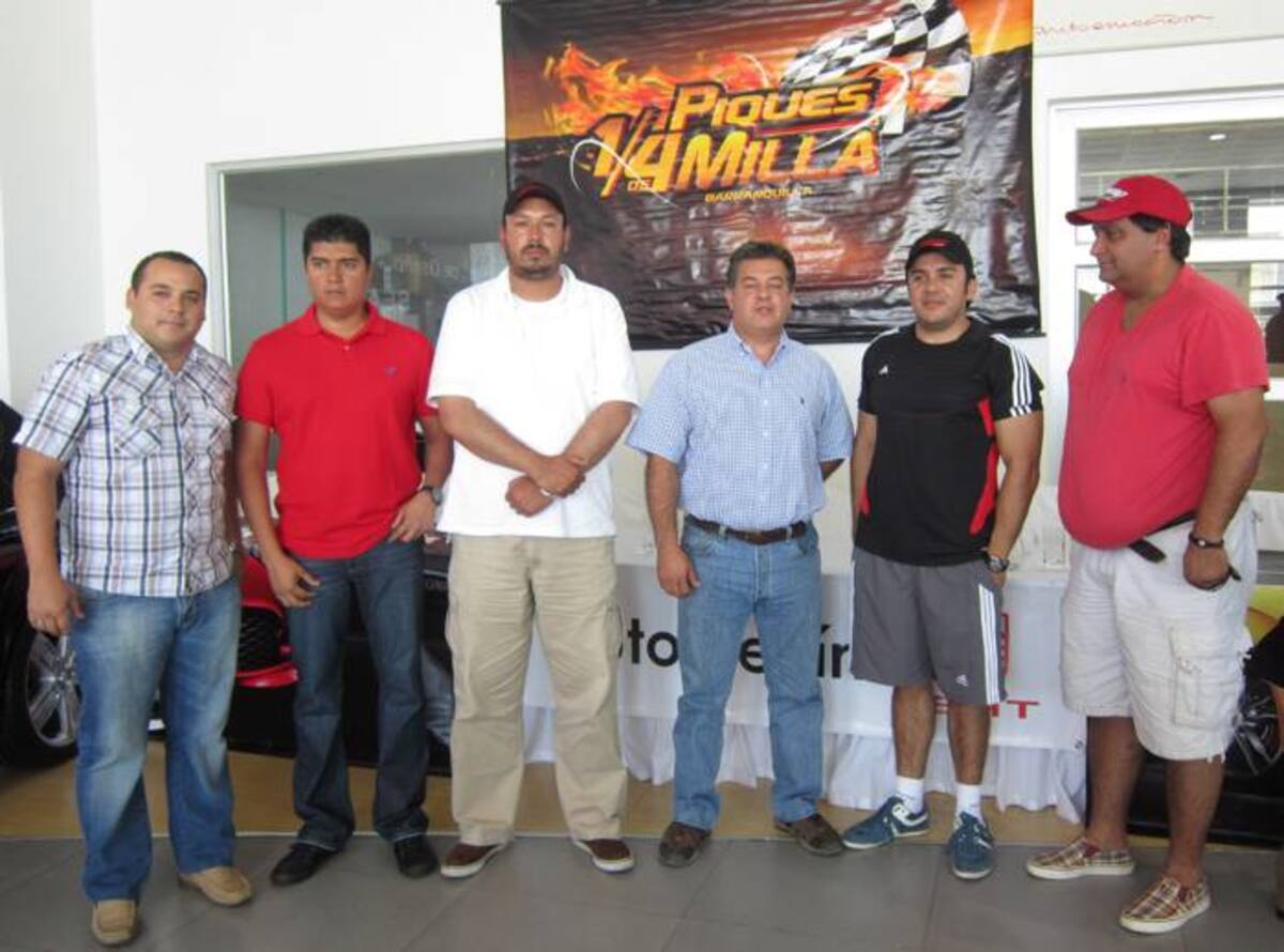 Pilotos participantes que participarán de los Piques Cuartos de Milla Cortesía