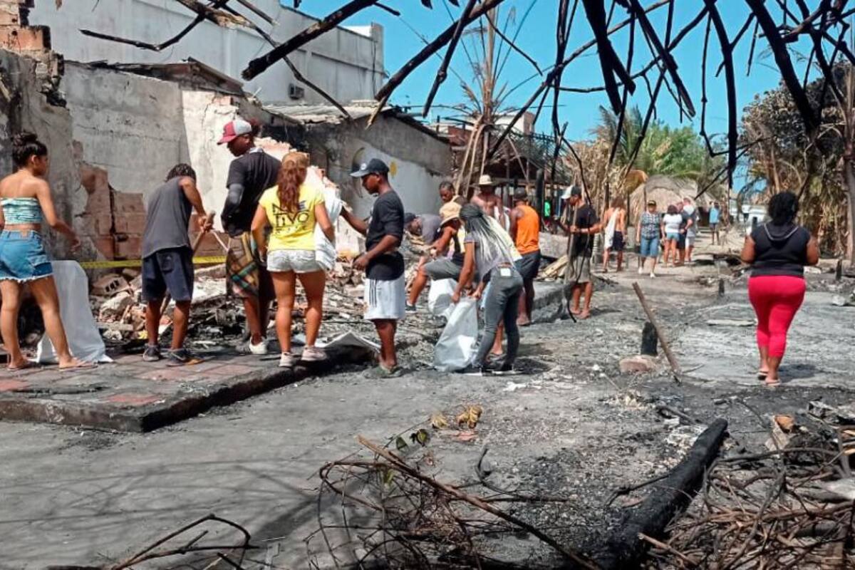 3 negocios y más de 20 afectados por incendio en zona turística de La Boquilla