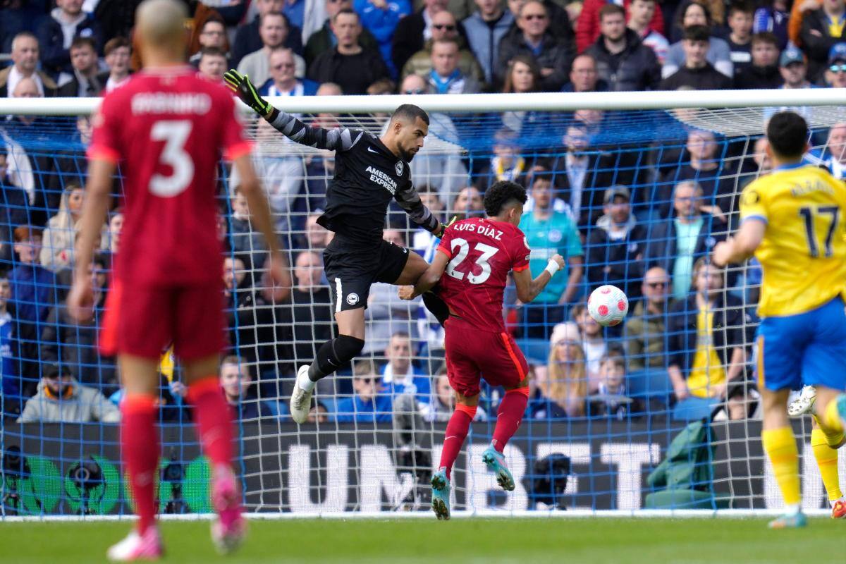 Segundo gol de Luis Díaz y triunfo 2-0 del Liverpool ante el Brighton