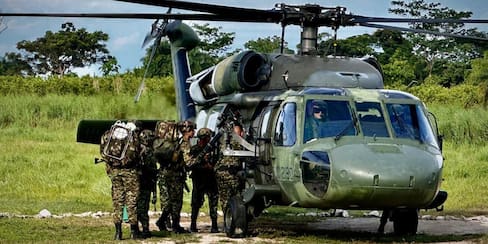 Refuerzan operaciones militares en el sur de Bolívar contra el ELN y Clan del Golfo