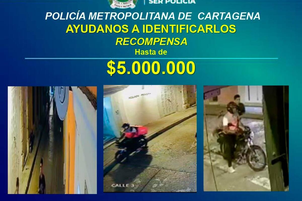 Millonaria recompensa por implicados en hurto y agresión a turista en el Centro
