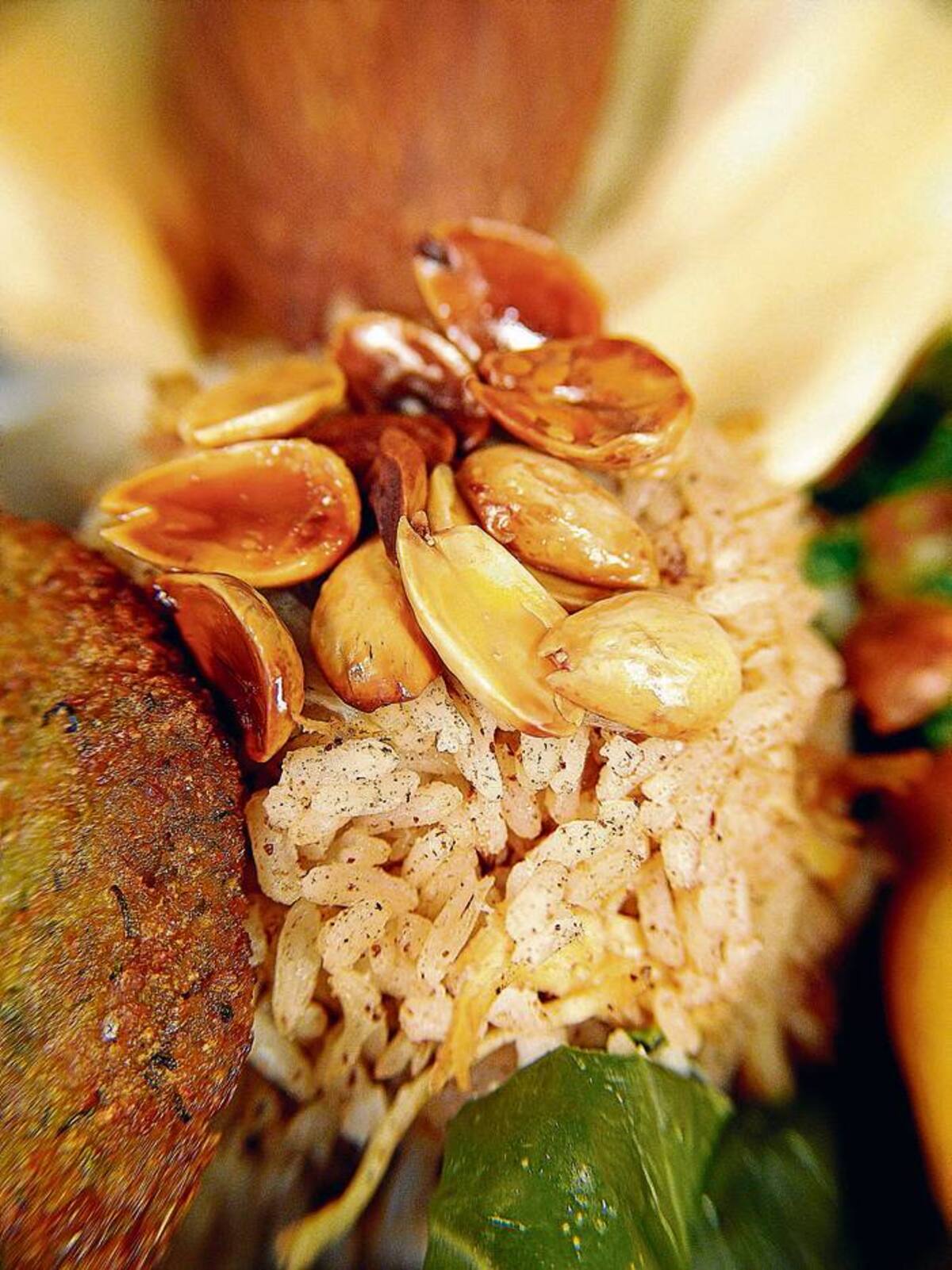Arroz de almendras, uno de los más representativos de la cocina árabe. Fotos cortesía Restaurante De Oliva