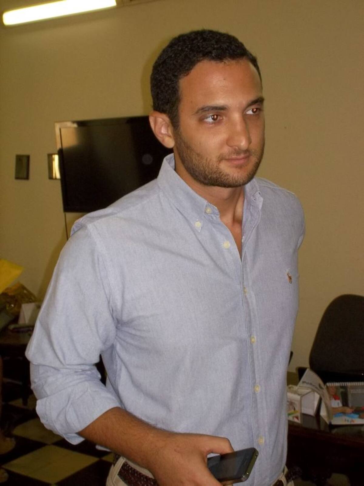 Jaime Ricardo Hernández Amín, el joven de 28 años, que será el alcalde (e) de Villanueva, en el norte de Bolívar. Cortesía