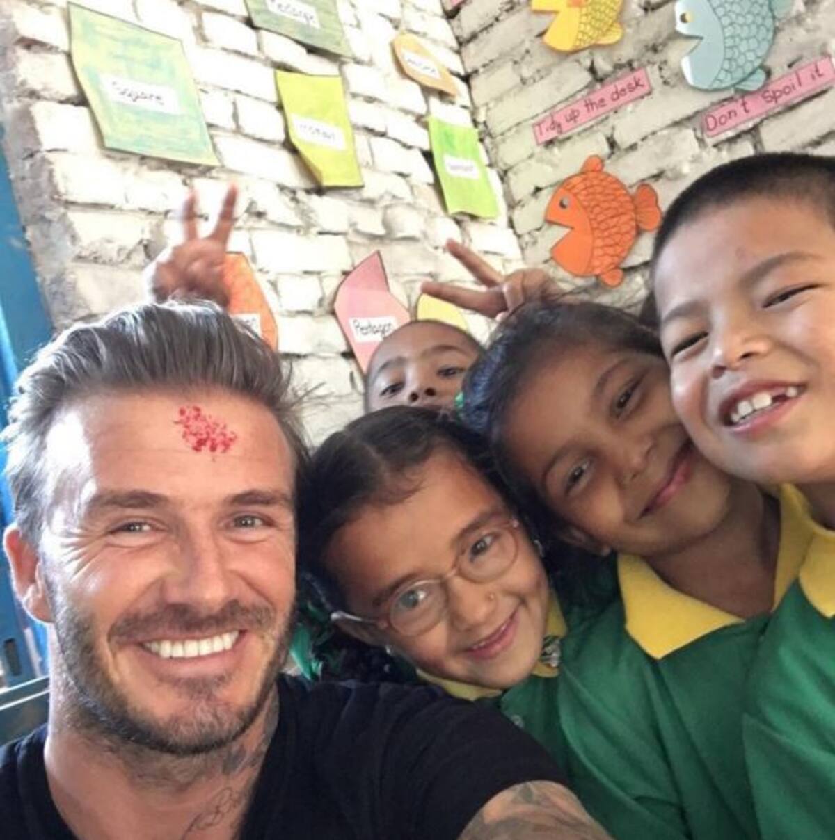 David recorriendo diferentes partes del mundo con las campañas de Unicef. INSTAGRAM @davidbeckham