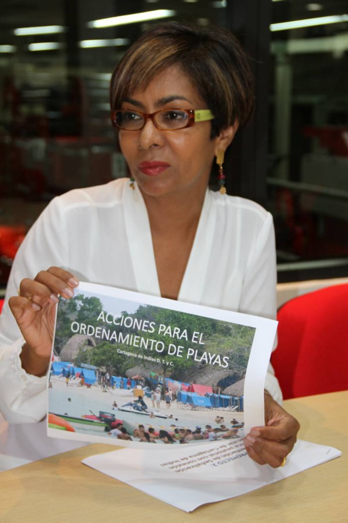 Zully Salazar Fuentes, presidenta de la Corporación Turismo Cartagena de Indias, (Corpoturismo). ZENIA VALDELAMAR