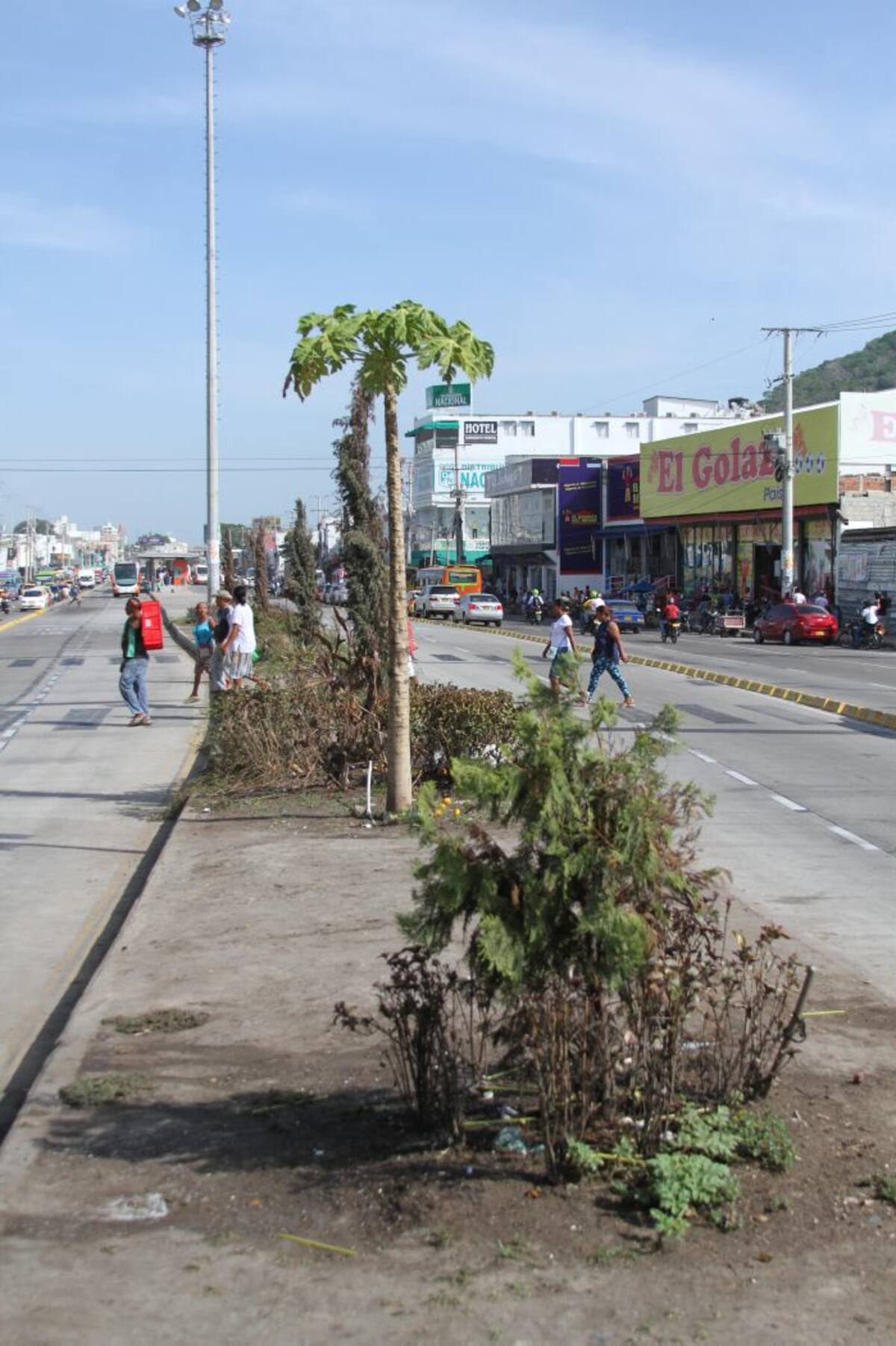 En esto ha quedado la “zona verde” de Bazurto. OSCAR DÍAZ ACOSTA