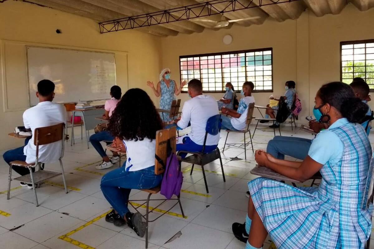 Las instituciones educativas de Pasacaballos también regresaron a la presencialidad