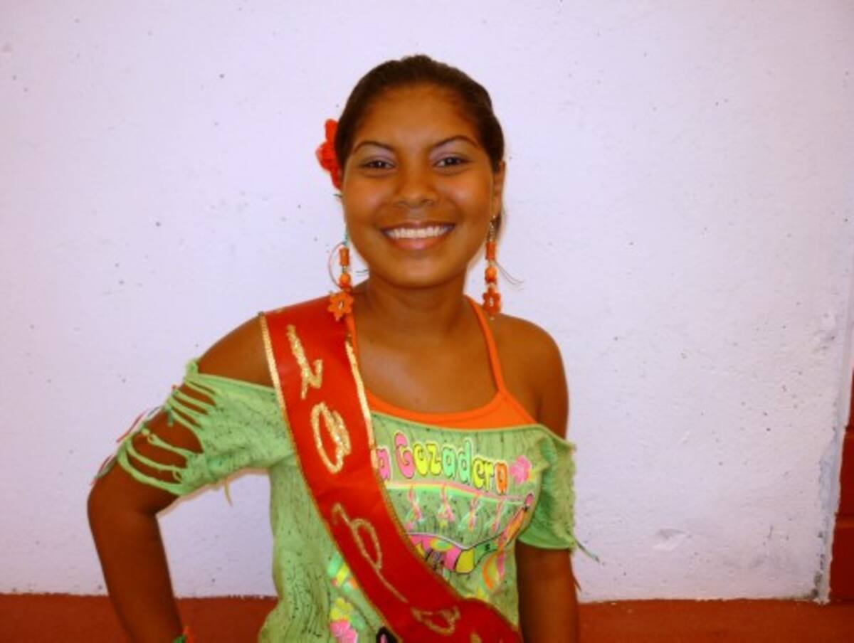 Luz Mary Romero Torres, reina del barrio Mateo Gómez.