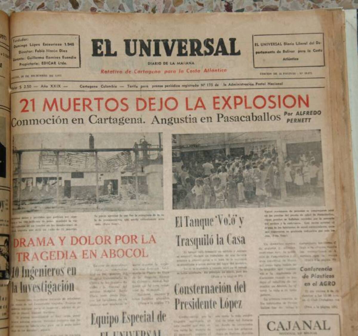 Hoy, después de 35 años de aquella desgracia Eleuterio Acevedo recapitula la historia Archivo