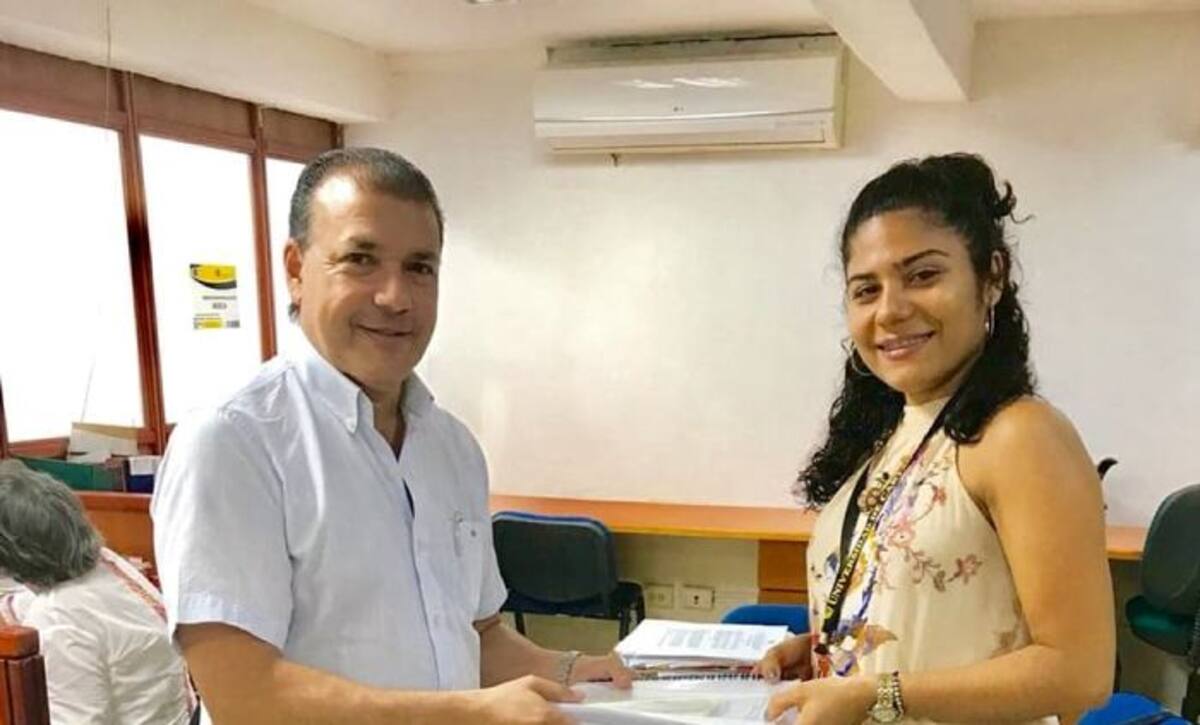 Luis Daniel Vargas Sánchez, exgobernador, al momento de presentar su tesis doctoral. El Universal