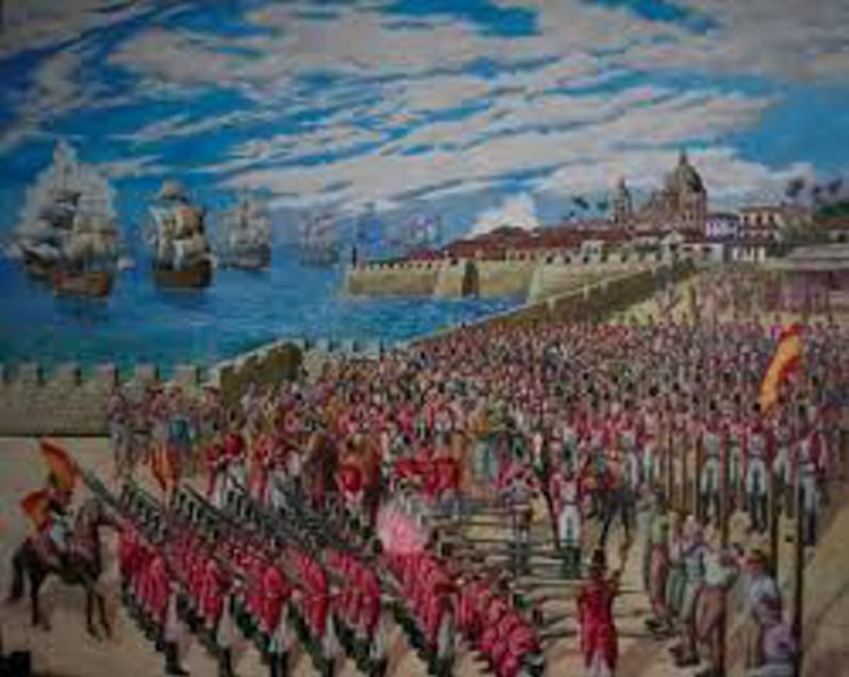 Imagen del Sitio de Morillo que hoy cumple 200 años, uno de los hechos históricos dramáticos de Cartagena. Cortesía