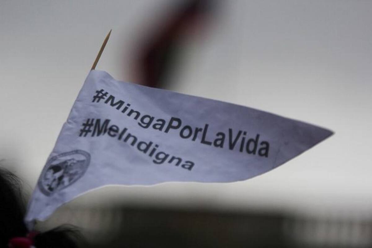 La minga fue convocada para este lunes, como señal de protesta por todos los acontecimientos que han sucedido en los últimos días con las comunidades indígenas del país.