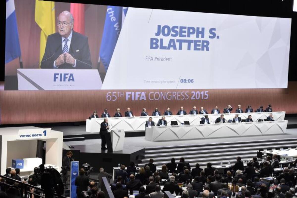 Amenaza de bomba en el Congreso de la FIFA. AFP MICHAEL BUHOLZER