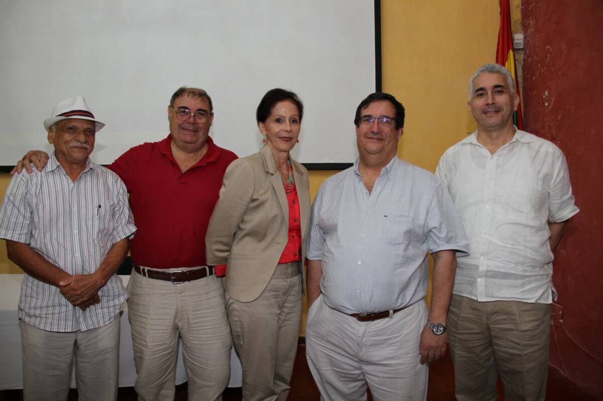 Argemiro Bermúdez, Humberto Benedetti, Finita de Benedetti, Adolfo Meisel Roca y Jaime Bonet.