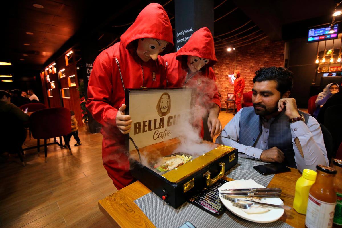 Café ‘Bella Ciao’ en Pakistán.
