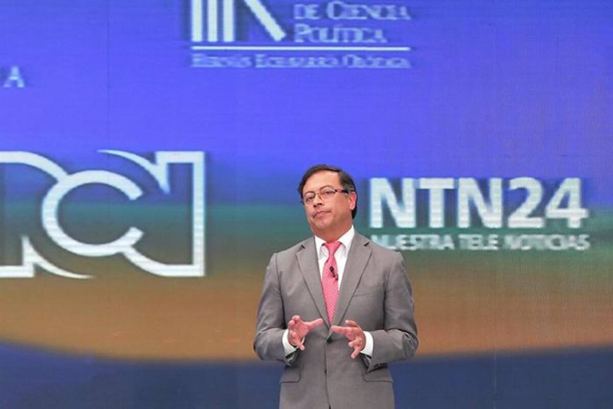 El Gran Debate 2018 Primera Vuelta. En la foto: Gustavo Petro. Colprensa.