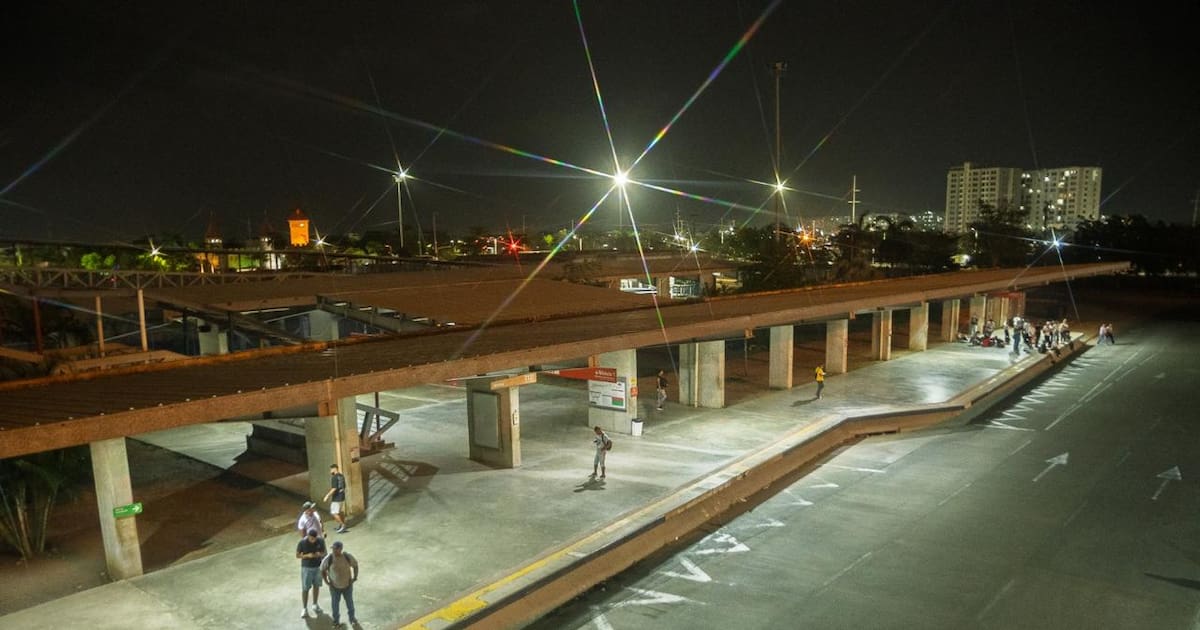 Transcaribe strengthens lighting in Patio Portal: this was the investment