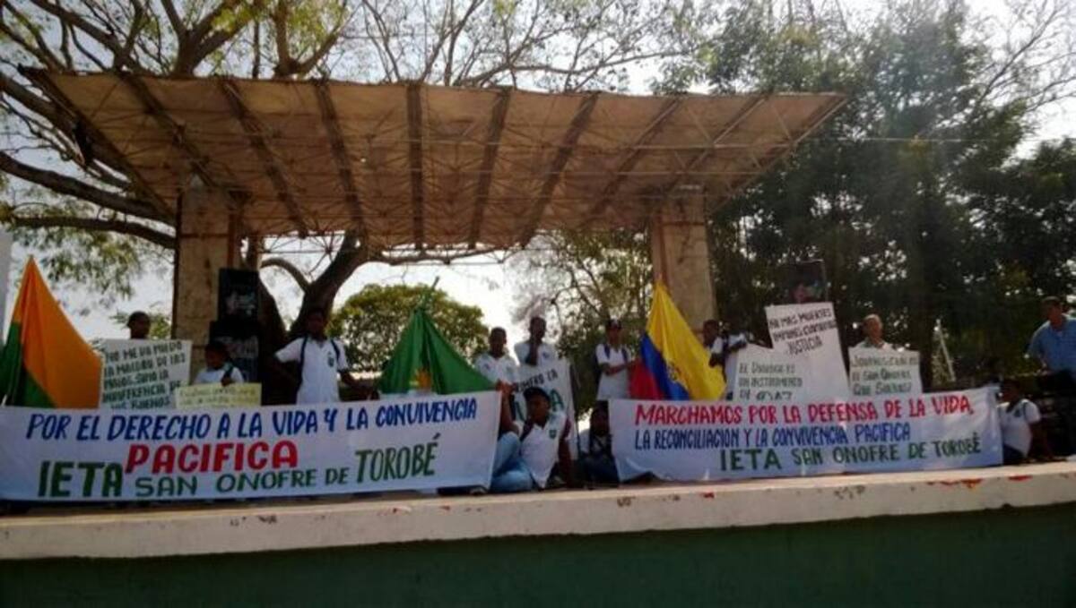 La comunidad educativa pidió tolerancia y repudió el asesinato. CORTESÍA