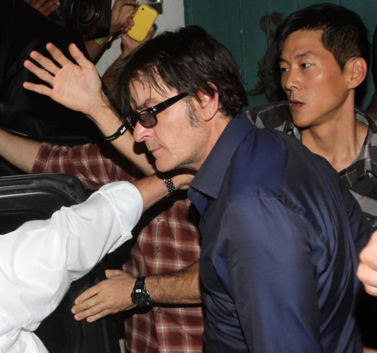 Charlie Sheen durante su visita en Cartagena, estuvo en La Vitrola. ARCHIVO