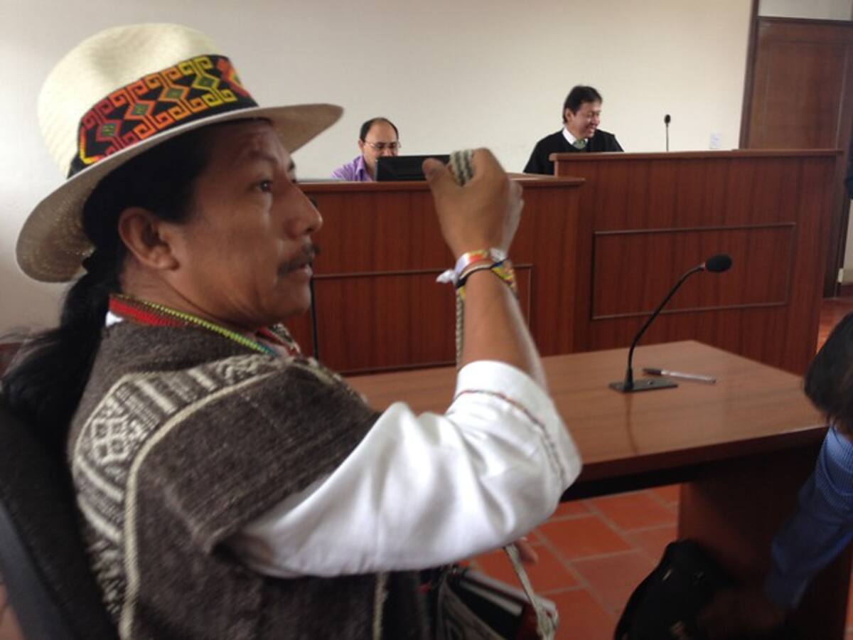 Desde la cárcel San Isidro de Popayán, el líder indígena negó su responsabilidad en la retención de un soldado que le valió ser condenado a 18 años de prisión. COLPRENSA