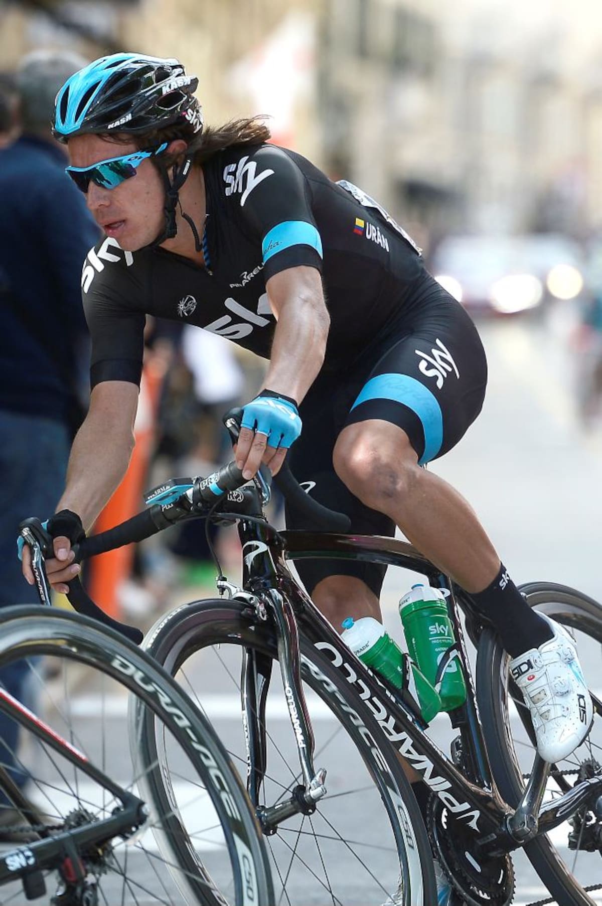 Rigoberto Urán logró el segundo puesto en el Giro de Italia, la mejor ubicación de un latinoamericano en esta carrera. AP