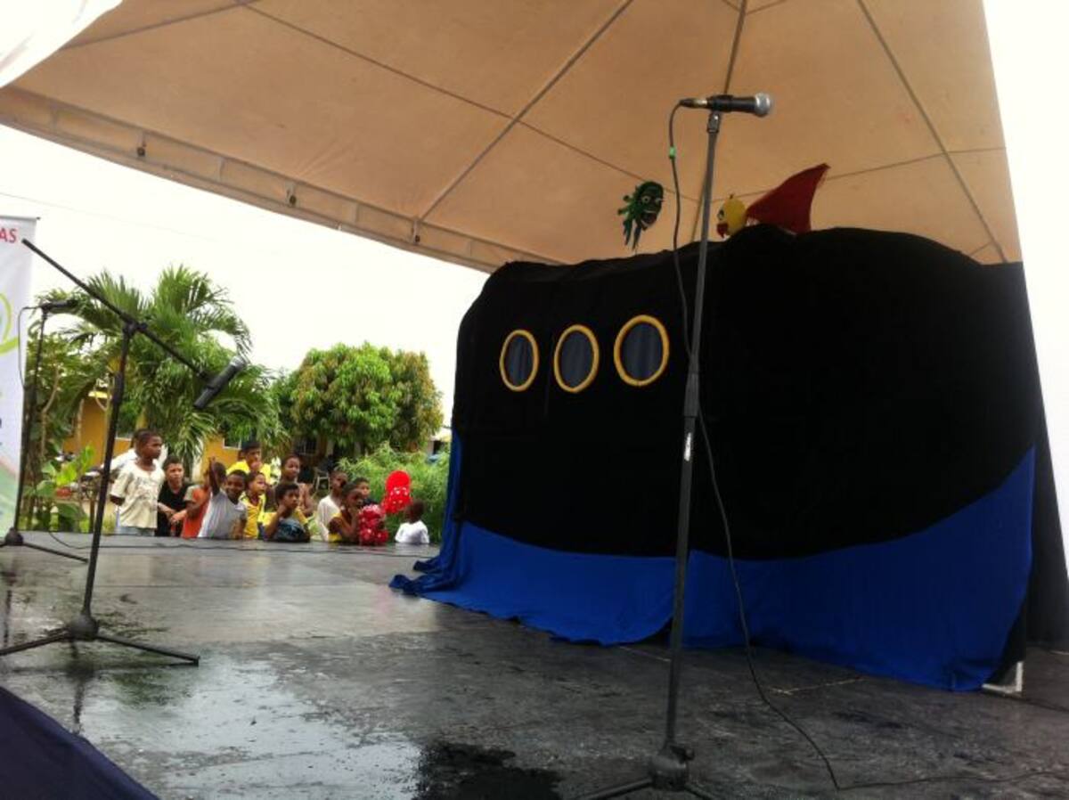 Los títeres fueron el acto principal de la actividad. CORTESÍA