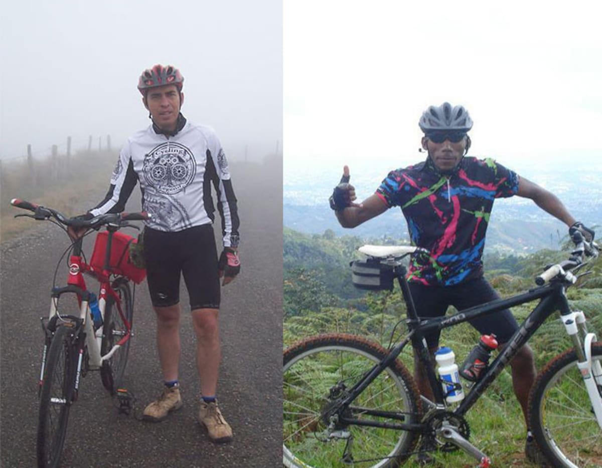 Los dos deportistas acostumbraban a recorrer diferentes partes del país en bicicleta. COLPRENSA