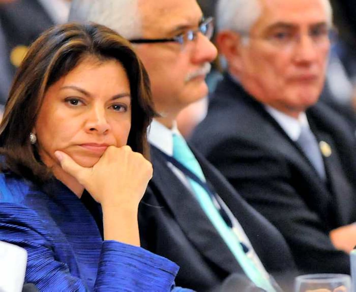 Laura Chinchilla, presidenta de Nicaragua. AFP RODRIGO ARANGUA