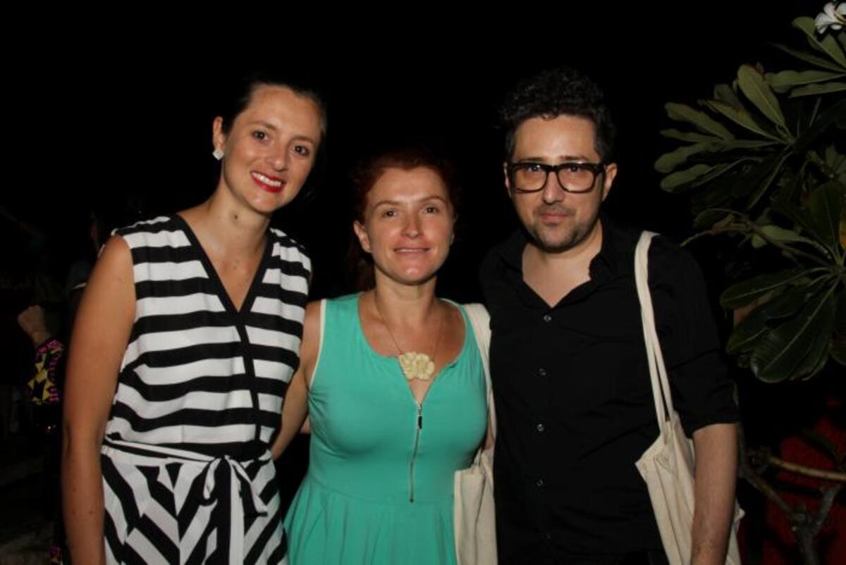 Camila Cardeñosa, Juana Montoya y Patricio Pron. MARUJA PARRA - EL UNIVERSAL